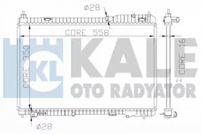 KALE OTO RADYATOR 356000 -  Радиатор, охлаждение двигателя